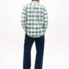 Camicia in tessuto Oxford elasticizzato a quadri, vestibilità regolare Camicia in tessuto Oxford elasticizzato a quadri, vestibilità regolare