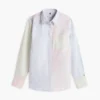 Camicia in tessuto Oxford elasticizzato a righe miste Camicia in tessuto Oxford elasticizzato a righe miste