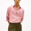 Camicia in twill spazzolato a quadri, vestibilità regolare