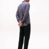 Camicia in twill spazzolato a quadri, vestibilità regolare