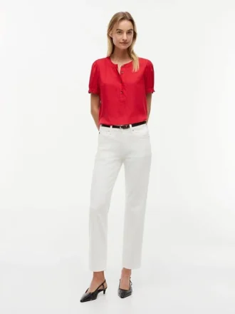 Camicia leggera con arricciature