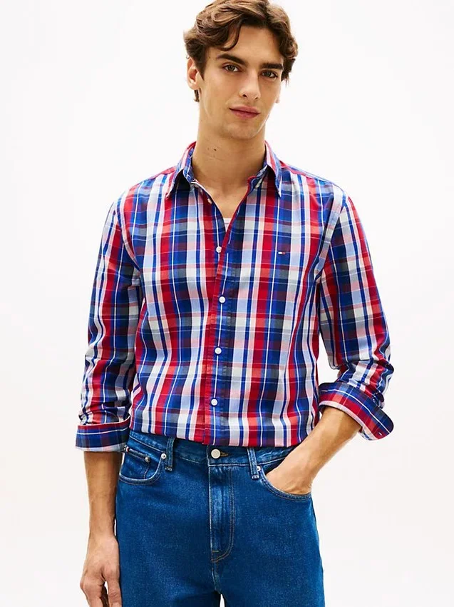 Camicia Multi-Check Flex dal taglio regolare Camicia Multi-Check Flex dal taglio regolare
