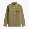 Camicia oversize in twill fiammato