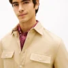 Camicia oversize in twill fiammato, vestibilità regolare Camicia oversize in twill fiammato, vestibilità regolare