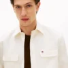 Camicia oversize in twill spazzolato, vestibilità regolare