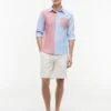 Camicia Oxford a blocchi di colore, vestibilità regolare