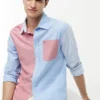 Camicia Oxford a blocchi di colore, vestibilità regolare