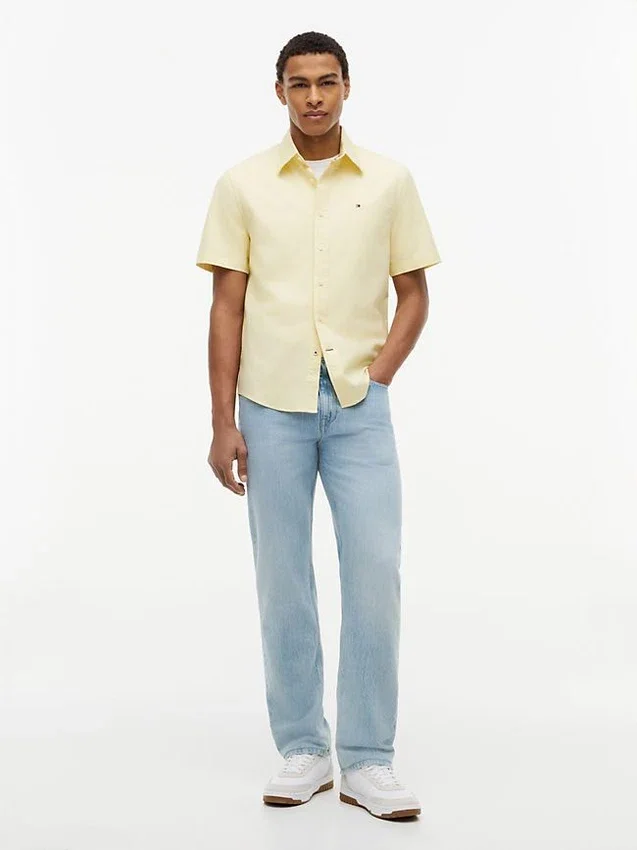 Camicia Oxford a maniche corte in pantaloncini Regular Fit Camicia Oxford a maniche corte in pantaloncini Regular Fit
