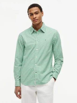 Camicia Oxford a quadretti, vestibilità regolare