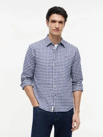 Camicia Oxford a quadretti, vestibilità regolare