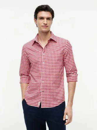 Camicia Oxford a quadretti, vestibilità regolare