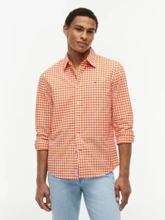 Camicia Oxford a quadretti, vestibilità regolare