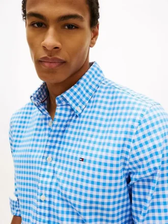 Camicia Oxford a quadretti, vestibilità regolare