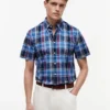 Camicia Oxford a quadri audaci con vestibilità regolare Camicia Oxford a quadri audaci con vestibilità regolare