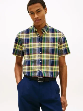 Camicia Oxford a quadri audaci con vestibilità regolare
