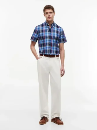 Camicia Oxford a quadri audaci con vestibilità regolare