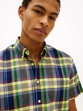 Camicia Oxford a quadri audaci con vestibilità regolare