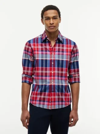 Camicia Oxford a quadri con vestibilità regolare