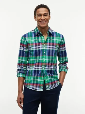 Camicia Oxford a quadri con vestibilità regolare