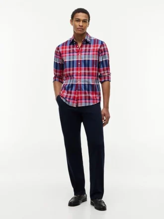 Camicia Oxford a quadri con vestibilità regolare