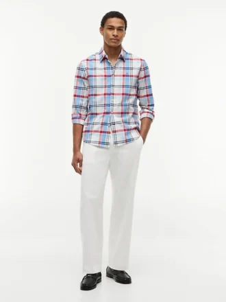 Camicia Oxford a quadri con vestibilità regolare