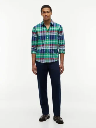 Camicia Oxford a quadri con vestibilità regolare