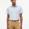 Camicia Oxford a righe a maniche corte