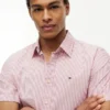 Camicia Oxford a righe a maniche corte Camicia Oxford a righe a maniche corte