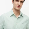 Camicia Oxford a righe a maniche corte Camicia Oxford a righe a maniche corte