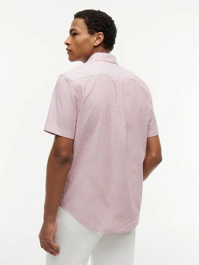 Camicia Oxford a righe a maniche corte Camicia Oxford a righe a maniche corte