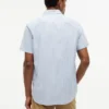 Camicia Oxford a righe a maniche corte
