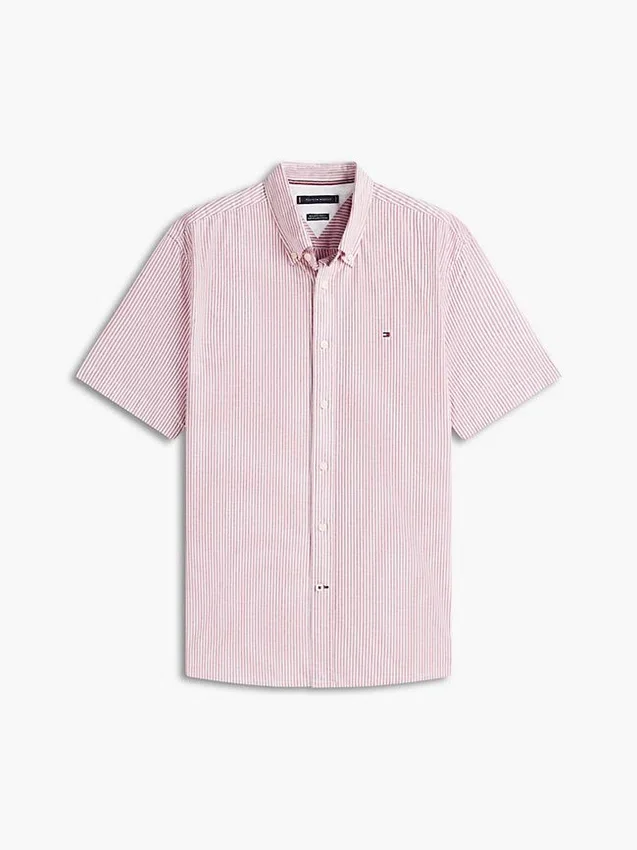 Camicia Oxford a righe a maniche corte Camicia Oxford a righe a maniche corte