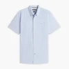 Camicia Oxford a righe a maniche corte