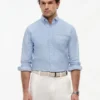 Camicia Oxford a righe con taschino, vestibilità regolare