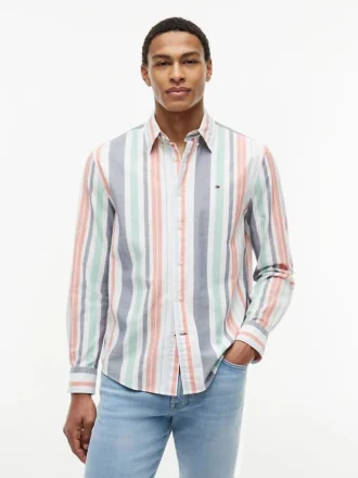 Camicia Oxford a righe Regular Fit