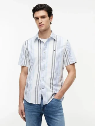 Camicia Oxford a righe Regular Fit Camicia Oxford a righe Regular Fit