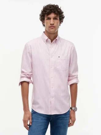 Camicia Oxford a righe TH Performance