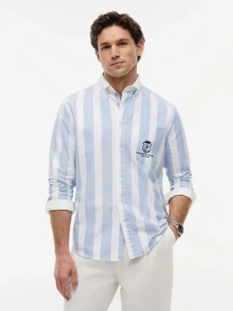 Camicia Oxford con monogramma e vestibilità classica