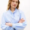 Camicia Oxford corta con bordi arricciati Camicia Oxford corta con bordi arricciati