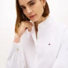 Camicia Oxford corta con bordi arricciati Camicia Oxford corta con bordi arricciati