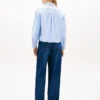 Camicia Oxford corta con bordi arricciati Camicia Oxford corta con bordi arricciati