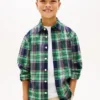 Camicia Oxford elasticizzata a quadri per bambini Camicia Oxford elasticizzata a quadri per bambini
