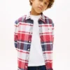 Camicia Oxford elasticizzata a quadri per bambini Camicia Oxford elasticizzata a quadri per bambini