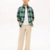 Camicia Oxford elasticizzata a quadri per bambini Camicia Oxford elasticizzata a quadri per bambini