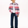 Camicia Oxford elasticizzata a quadri per bambini Camicia Oxford elasticizzata a quadri per bambini