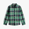 Camicia Oxford elasticizzata a quadri per bambini Camicia Oxford elasticizzata a quadri per bambini
