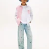 Camicia Oxford elasticizzata a righe miste per bambini Camicia Oxford elasticizzata a righe miste per bambini