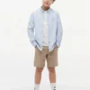 Camicia Oxford elasticizzata a righe per bambini