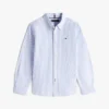 Camicia Oxford elasticizzata a righe per bambini