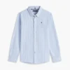 Camicia Oxford elasticizzata a righe per bambini